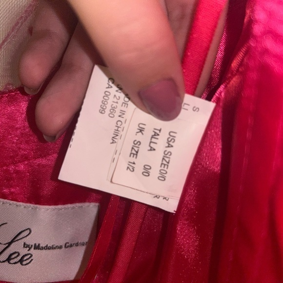 MoriLee HOT pink formal dress homecoming, prom, formal size 0 - Picture 12 of 15